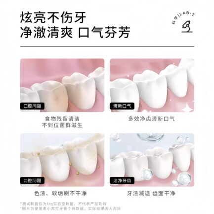 lzq小苏打牙膏 酵素清洁口腔牙渍 2条装